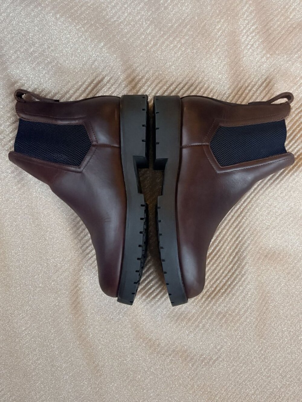 Fairfax & Favor Sheepskin Boudica Chelsea Boot Mahogany Leather 39 8 - Picture 6 of 11